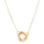 Circle Braided Set Necklace and Earrings for Women