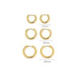Stainless steel circle earrings