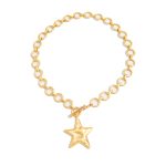 Golden silver pentagram beach resort starfish women's collarbone chain