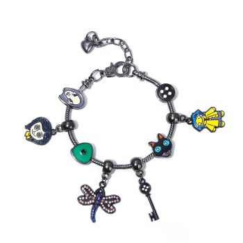 Caroline Ghost Mother Bracelet, Pan Family Doraemon Beaded DIY Cartoon Pendant, Halloween Jewelry